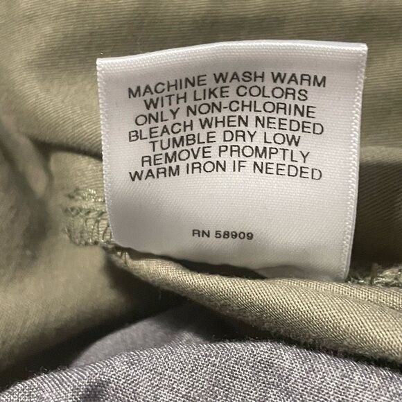 CROSBY & HOWARD Men’s Olive Green Cargo Pants, Cotton, Straight Leg, Size 30 - Picture 6 of 9